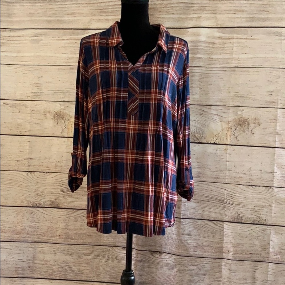 Cute Plaid Stretchy Top